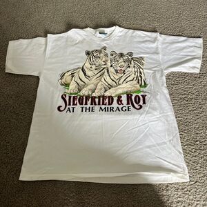 Vintage Siegfried & Roy At The Mirage Shirt Habitat White Mens‎ Size XXL